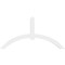 Ekena Millwork Archdale Architectural Grade PVC Gable Bracket, 96"W x 48"H x 4"D x 6"F, 12/12 Pitch GBP096X48X0406ARC00 - alternate 4